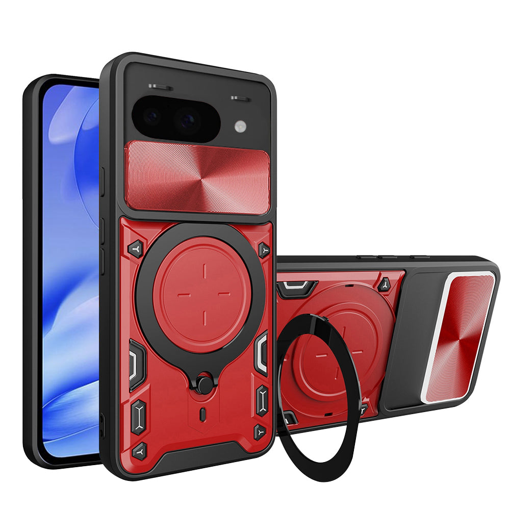 Fodral för Google Pixel 9a, Techsuit, CamGuard Pro, Röd