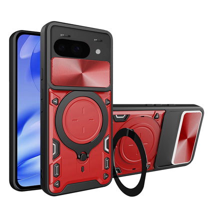 Fodral för Google Pixel 9a, Techsuit, CamGuard Pro, Röd