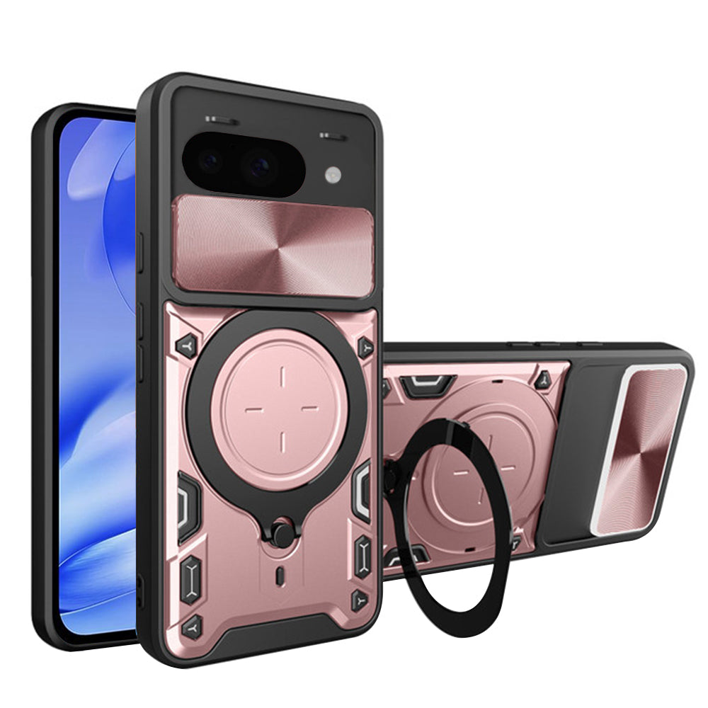 Fodral för Google Pixel 9a, Techsuit, CamGuard Pro, Roséguld