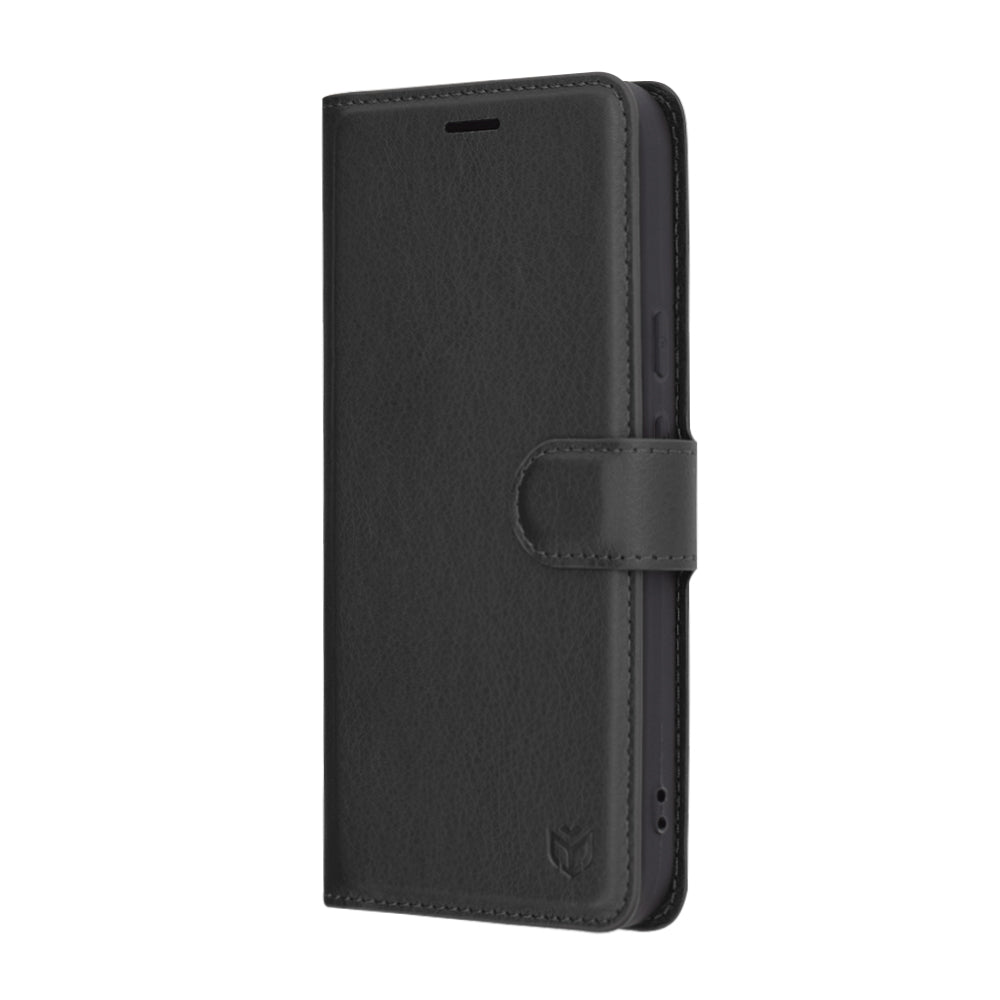 Fodral för Google Pixel 9a, Techsuit, Leather Folio, Svart