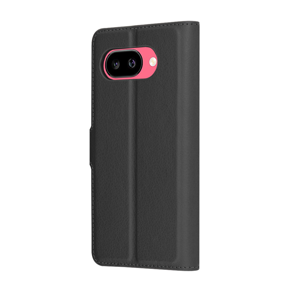 Fodral för Google Pixel 9a, Techsuit, Leather Folio, Svart