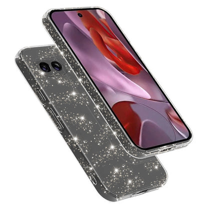 Fodral för Google Pixel 9a, Techsuit, SparkleSkin, Transparent