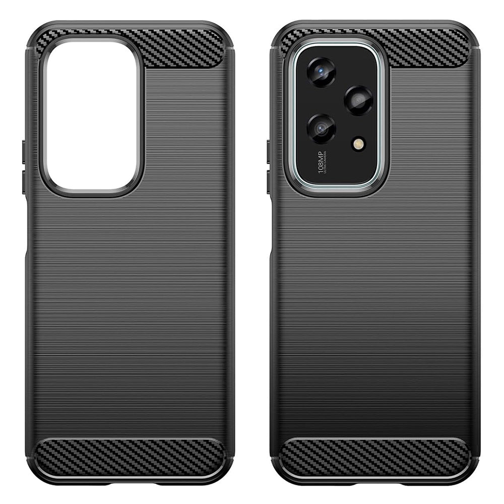 Fodral för Honor 200 Lite, Techsuit, Kolfiber, Blå