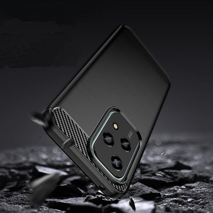 Fodral för Honor 200 Lite, Techsuit, Kolfiber, Blå