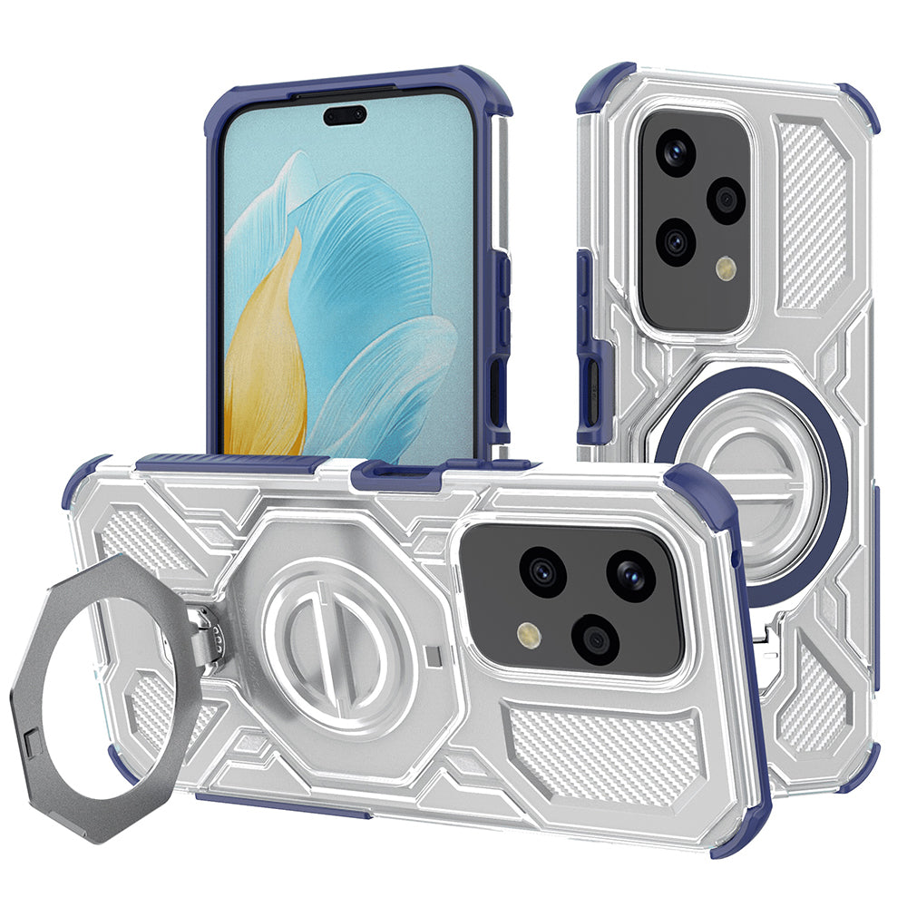 Fodral för Honor 200 Lite, Techsuit, Carbon Shield Pro, Blå