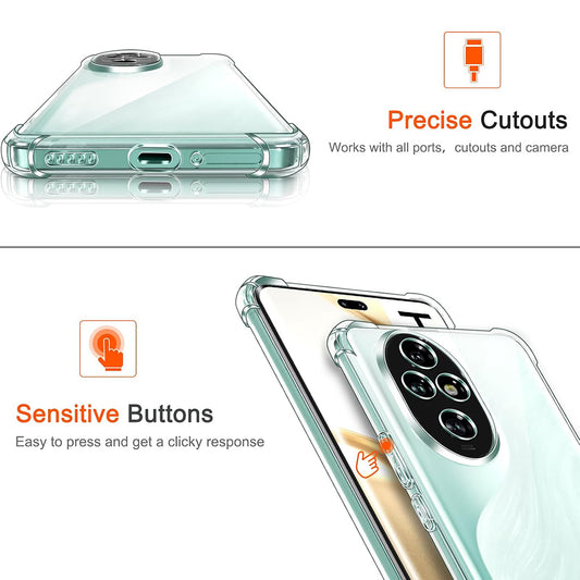 Fodral för Honor 200 Pro, Techsuit, Stötsäker Klar, Transparent