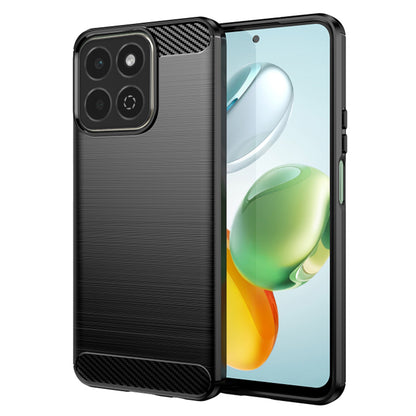 Fodral för Honor 200 Smart, Techsuit, Kolfiber, Svart