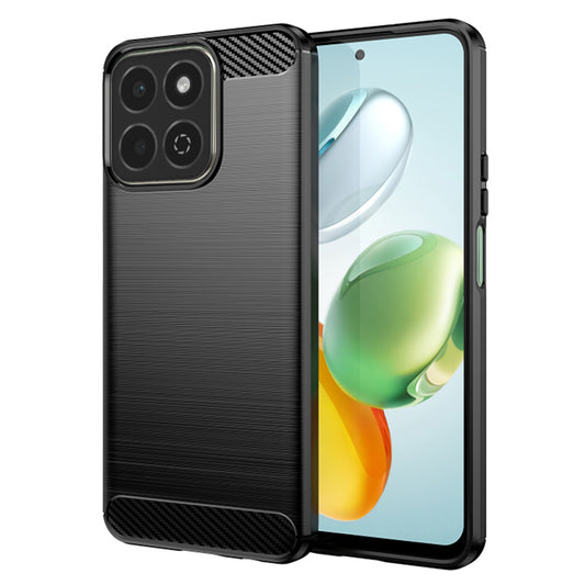 Fodral för Honor 200 Smart, Techsuit, Kolfiber, Svart