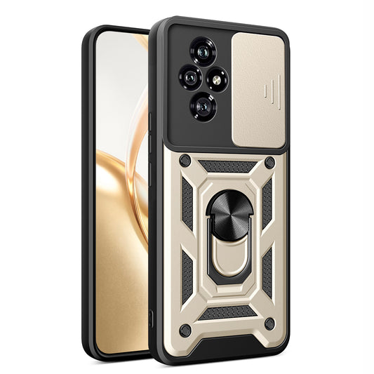 Fodral för Honor 200, Techsuit, CamShield, Guld