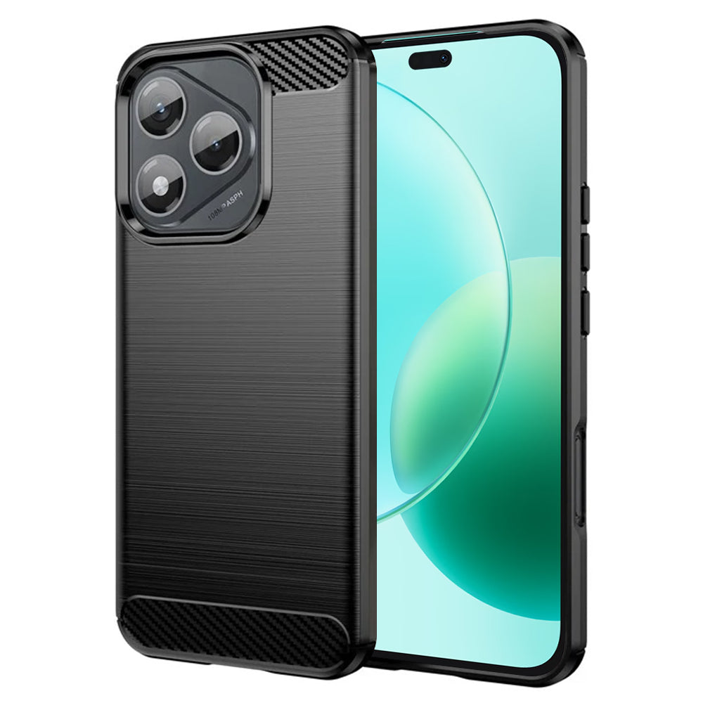 Fodral för Honor 400 Lite, Techsuit, Kolfiber, Svart