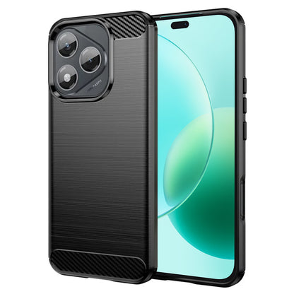 Fodral för Honor 400 Lite, Techsuit, Kolfiber, Svart