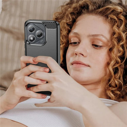 Fodral för Honor 400 Lite, Techsuit, Kolfiber, Svart