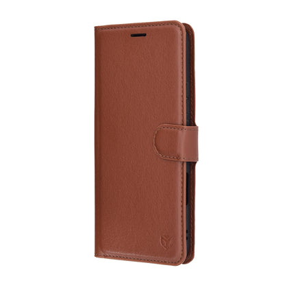 Fodral för Honor 400 Lite, Techsuit, Läderfolio, Brun