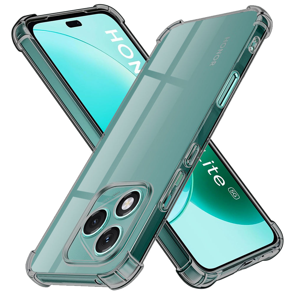Fodral för Honor 400 Lite, Techsuit, Stötsäker Klar, Rökfärgad