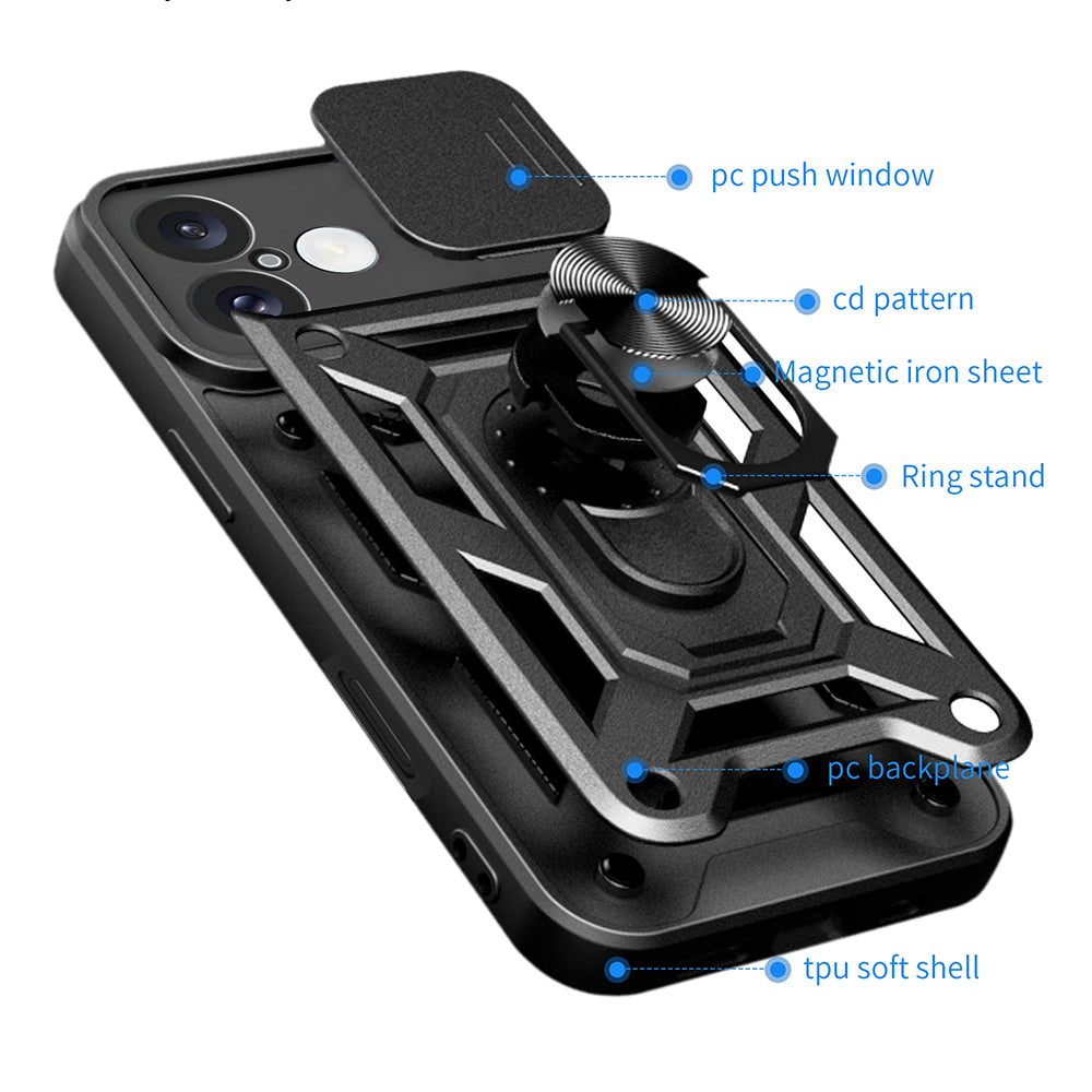 Fodral för Honor 400 Pro, Techsuit, CamShield, Rosa