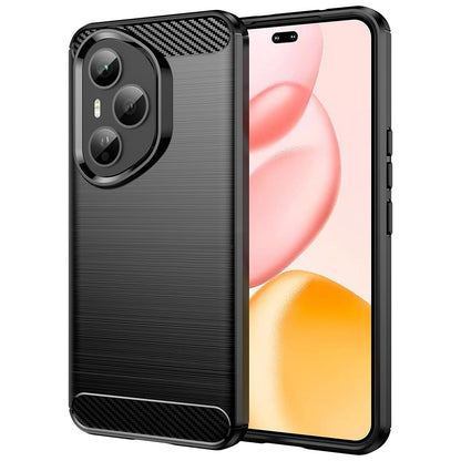 Fodral för Honor 400 Pro, Techsuit, Kolfiber, Svart