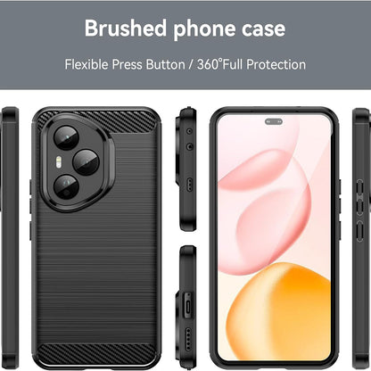 Fodral för Honor 400 Pro, Techsuit, Kolfiber, Svart