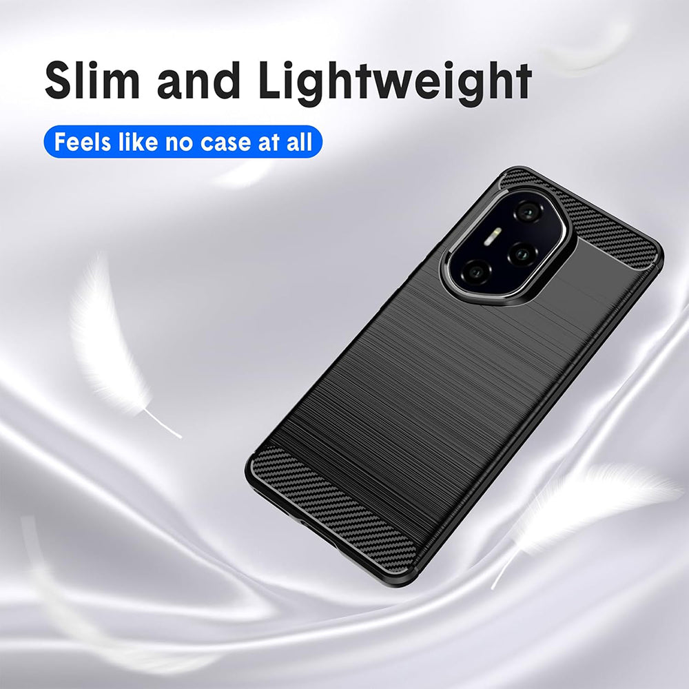 Fodral för Honor 400 Pro, Techsuit, Kolfiber, Svart