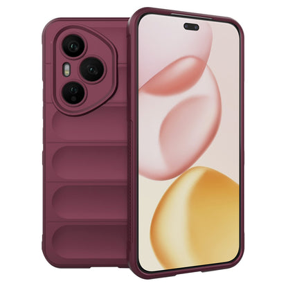 Fodral för Honor 400 Pro, Techsuit, Magic Shield, Vinröd