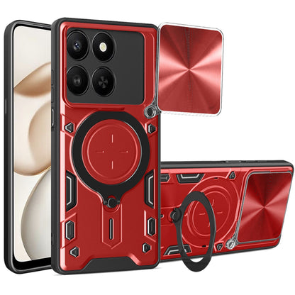 Skyddsfodral för Honor 400 Smart 4G / X7d 4G / 400 Smart 5G, Techsuit, CamGuard Pro, Röd