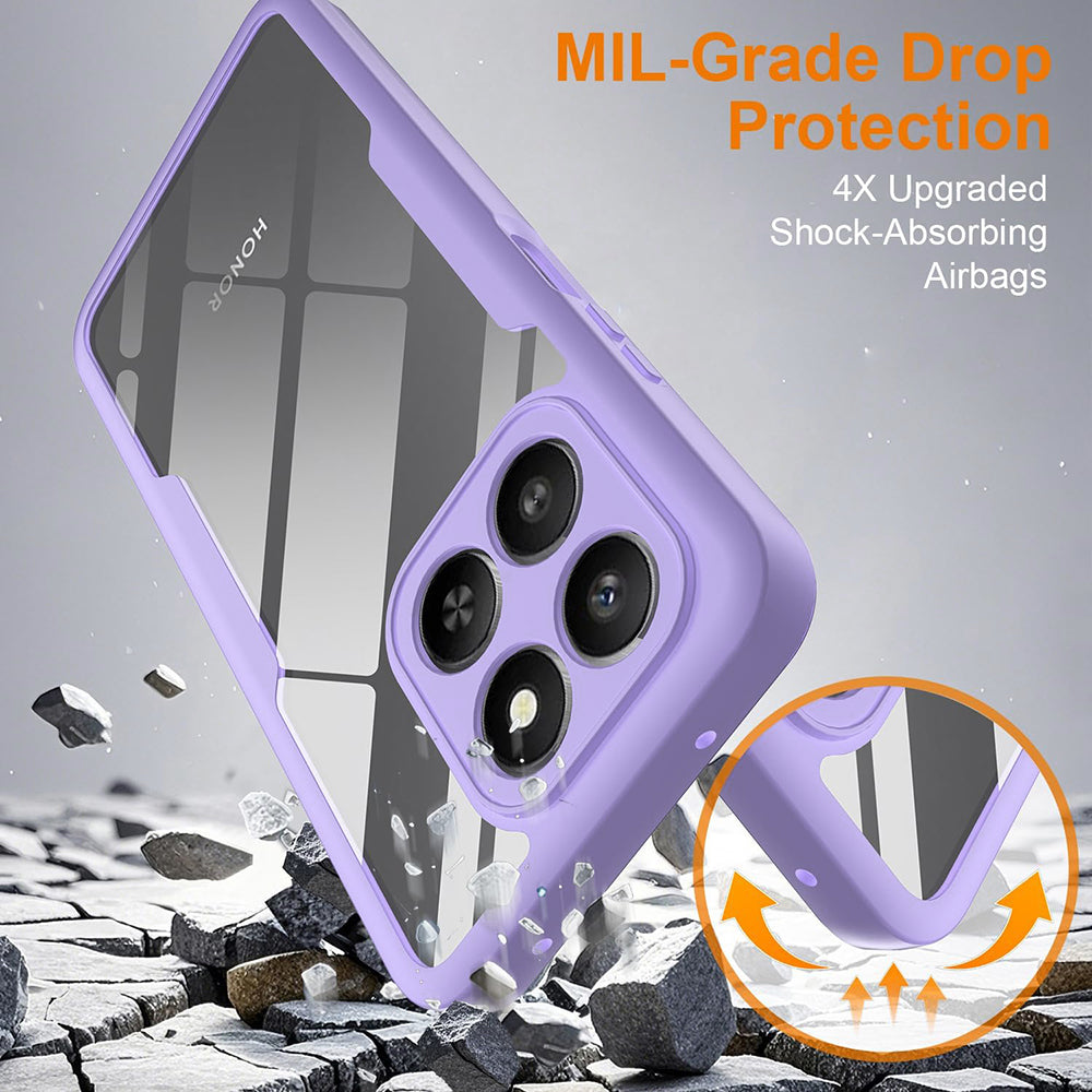 Fodral för Honor 400 Smart 4G / X7d 4G / 400 Smart 5G, Techsuit, ColorVerse 360, Lila