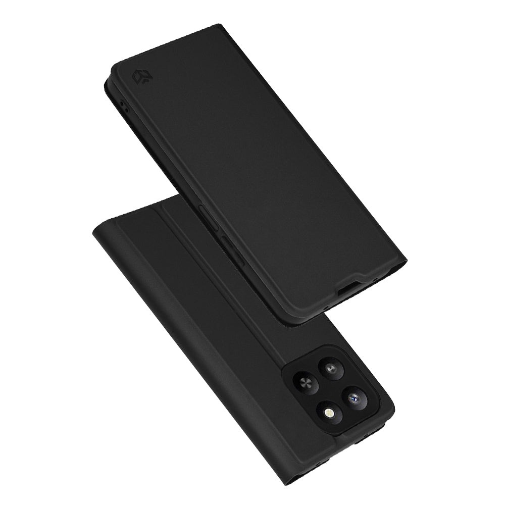 Fodral för Honor 400 Smart 4G / X7d 4G / 400 Smart 5G, Techsuit, Magskin Book, Svart