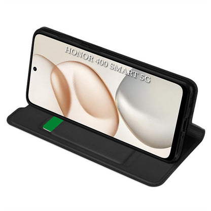 Fodral för Honor 400 Smart 4G / X7d 4G / 400 Smart 5G, Techsuit, Magskin Book, Svart