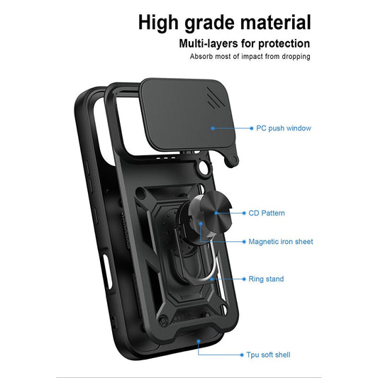 Fodral för Honor 600, OEM, CamShield, Svart
