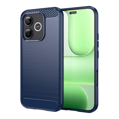 Skyddsfodral för Honor 600 Lite, Techsuit, Carbon, Blå