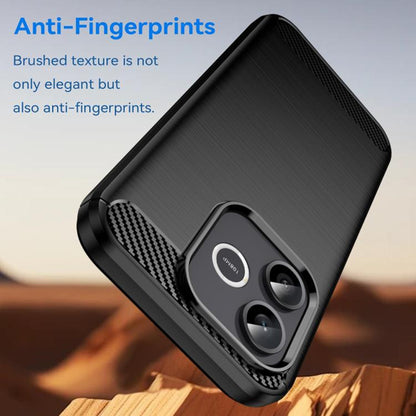 Skyddsfodral för Honor 600 Lite, Techsuit, Carbon, Svart