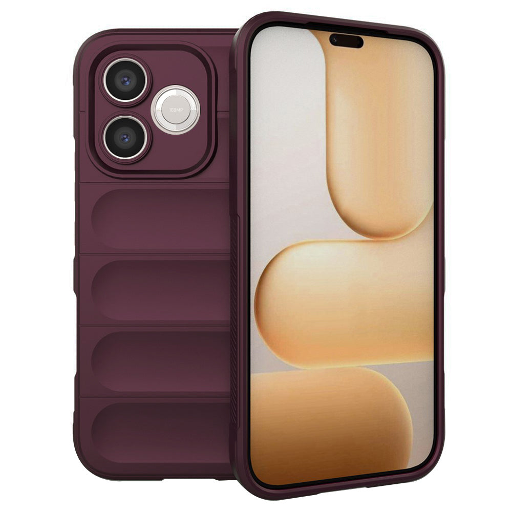 Fodral för Honor 600 Lite, Techsuit, Magic Shield, Vinröd