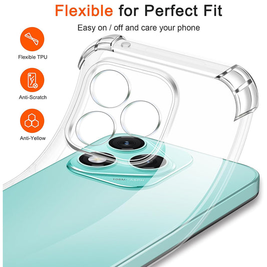 Skyddsfodral för Honor 600 Lite, Techsuit, Shockproof Clear, Transparent