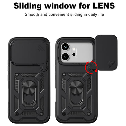 Fodral för Honor 600 Pro / 600, Techsuit, CamShield, Blå