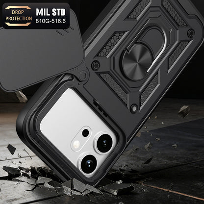Fodral för Honor 600 Pro / 600, Techsuit, CamShield, Blå