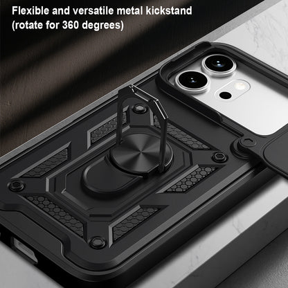 Fodral för Honor 600 Pro / 600, Techsuit, CamShield, Blå