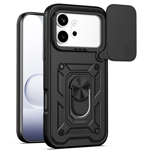 Fodral för Honor 600 Pro / 600, Techsuit, CamShield, Svart