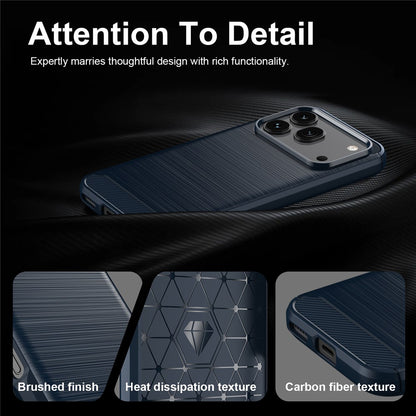 Fodral för Honor 600 Pro / 600, Techsuit, Kolfiber, Blå