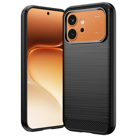 Fodral för Honor 600 Pro / 600, Techsuit, Kolfiber, Svart