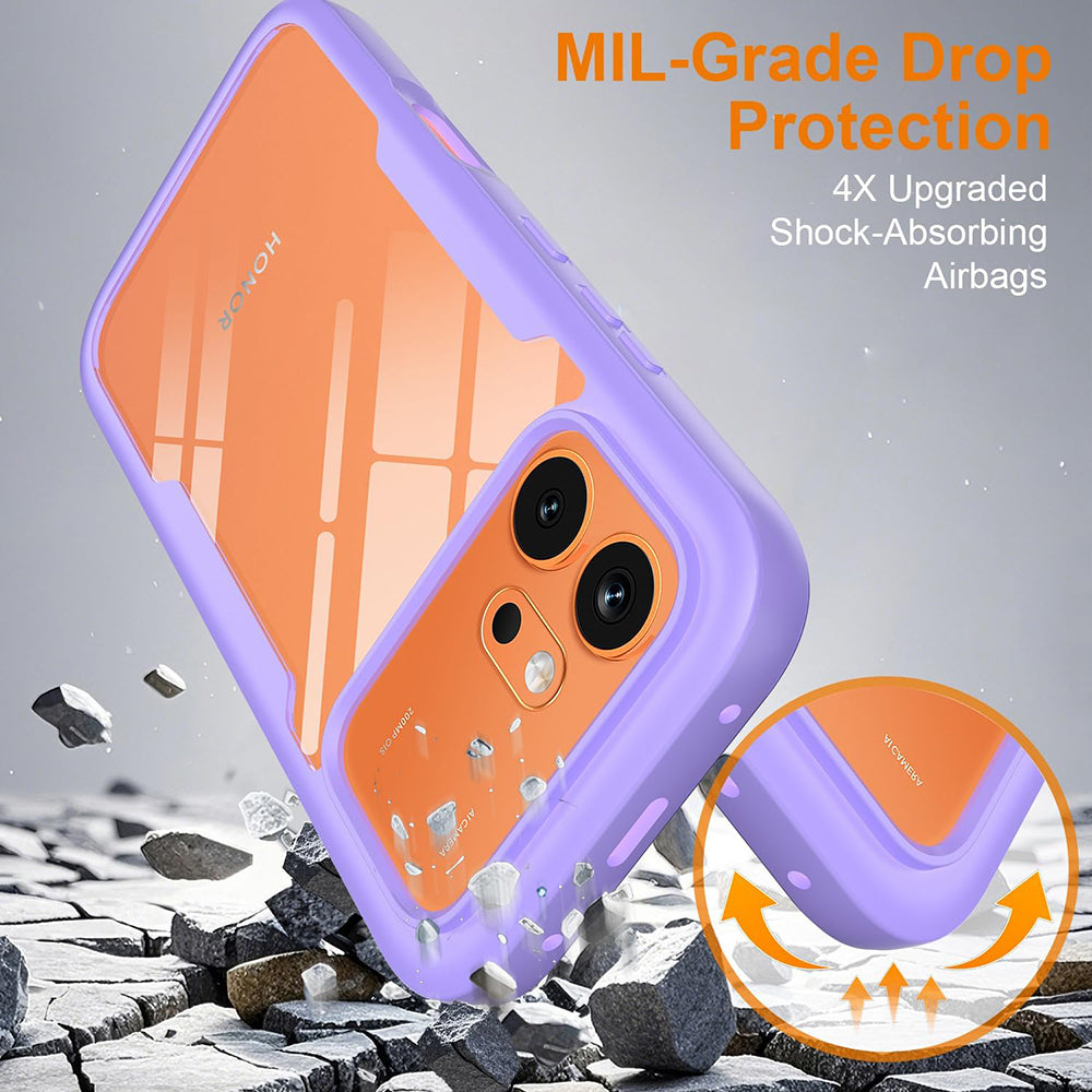 Fodral för Honor 600 Pro / 600, Techsuit, ColorVerse 360, Lila