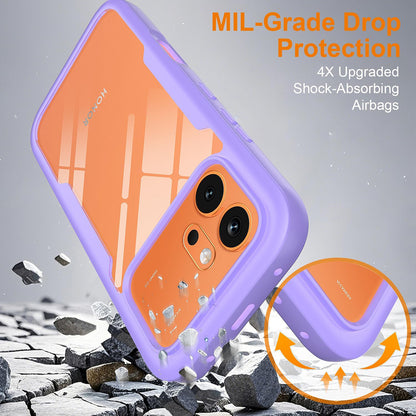 Fodral för Honor 600 Pro / 600, Techsuit, ColorVerse 360, Lila