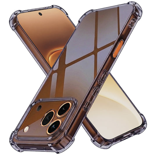 Fodral för Honor 600 Pro, Techsuit, Stötsäker Klar, Rökfärgad