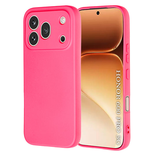 Fodral för Honor 600 Pro, Techsuit, SoftFlex, Mörkrosa