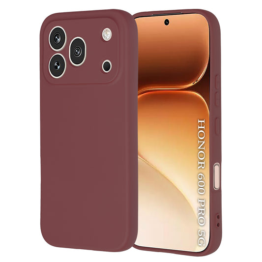 Fodral för Honor 600 Pro, Techsuit, SoftFlex, Vinröd