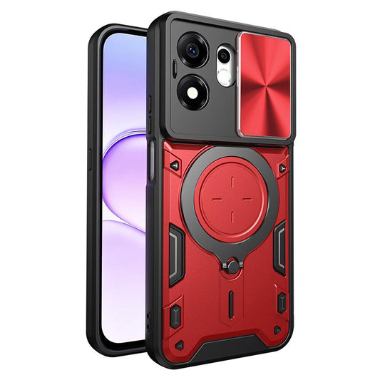 Fodral för Honor 600 Smart, Techsuit, CamGuard Pro, Röd