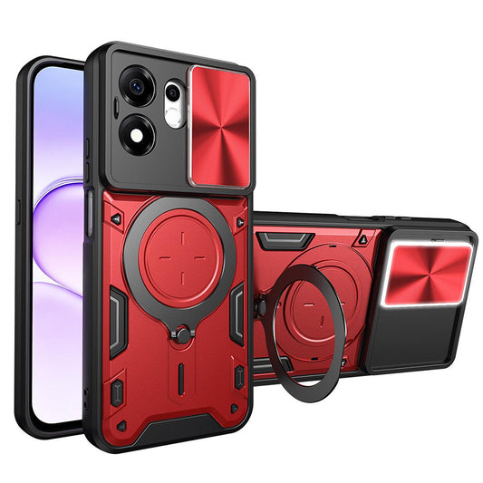 Fodral för Honor 600 Smart, Techsuit, CamGuard Pro, Röd