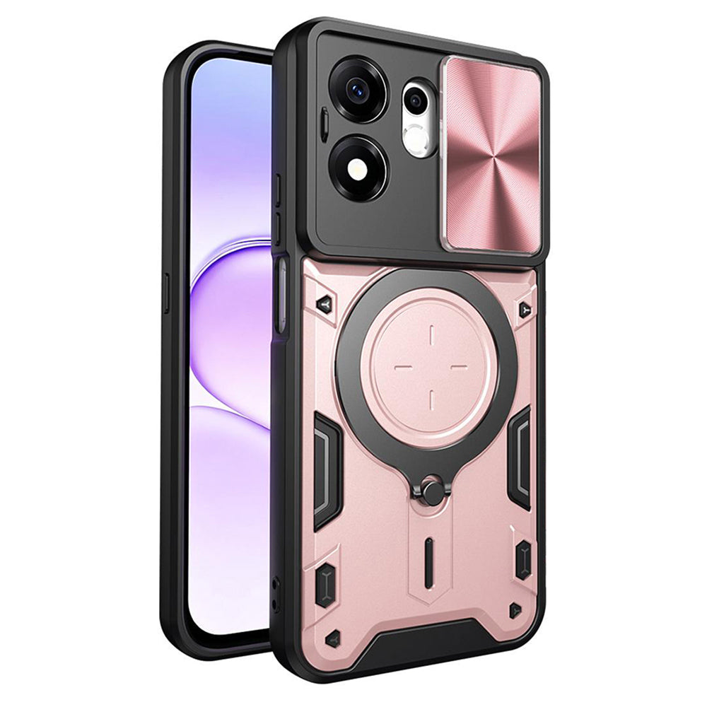 Fodral för Honor 600 Smart, Techsuit, CamGuard Pro, Roséguld