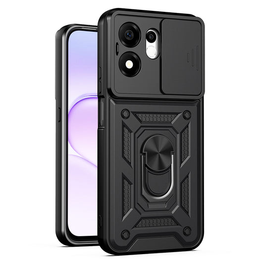 Fodral för Honor 600 Smart, Techsuit, CamShield, Svart