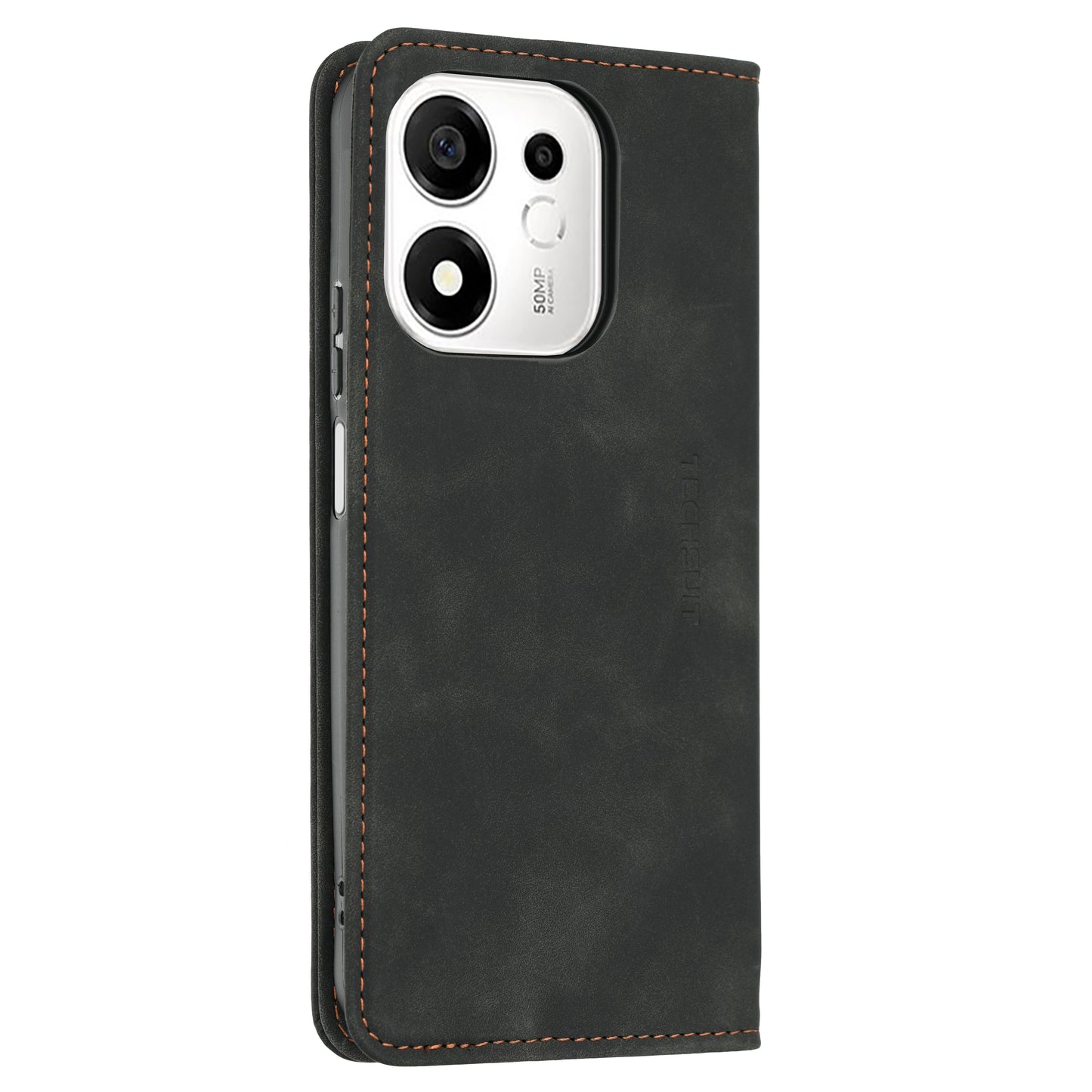 Fodral för Honor 600 Smart, Techsuit, Confy, Svart
