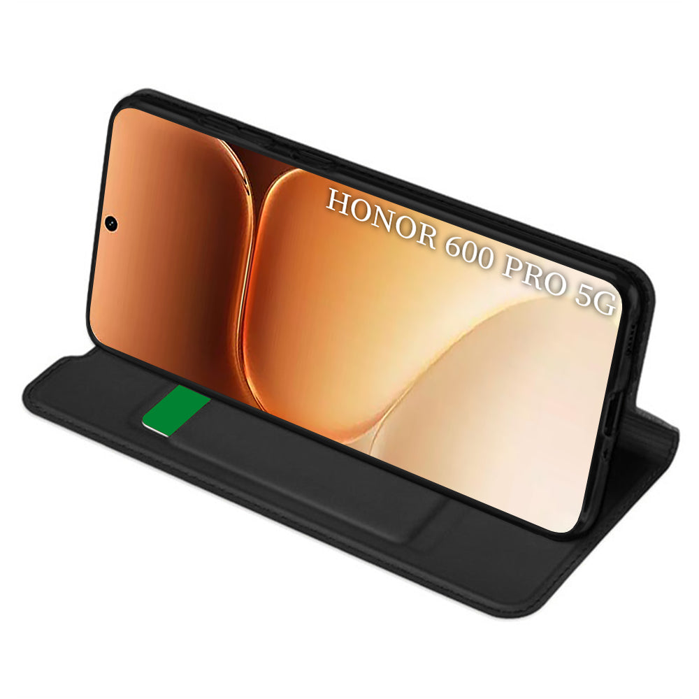 Fodral för Honor 600 Smart, Techsuit, Magskin Book Long Blitz Cutout, Svart