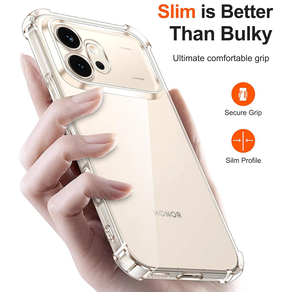 Skyddsfodral för Honor 600, Techsuit, Shockproof Clear, Transparent
